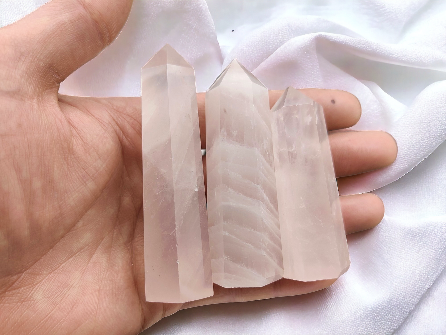 1KG Rose Quartz Towers