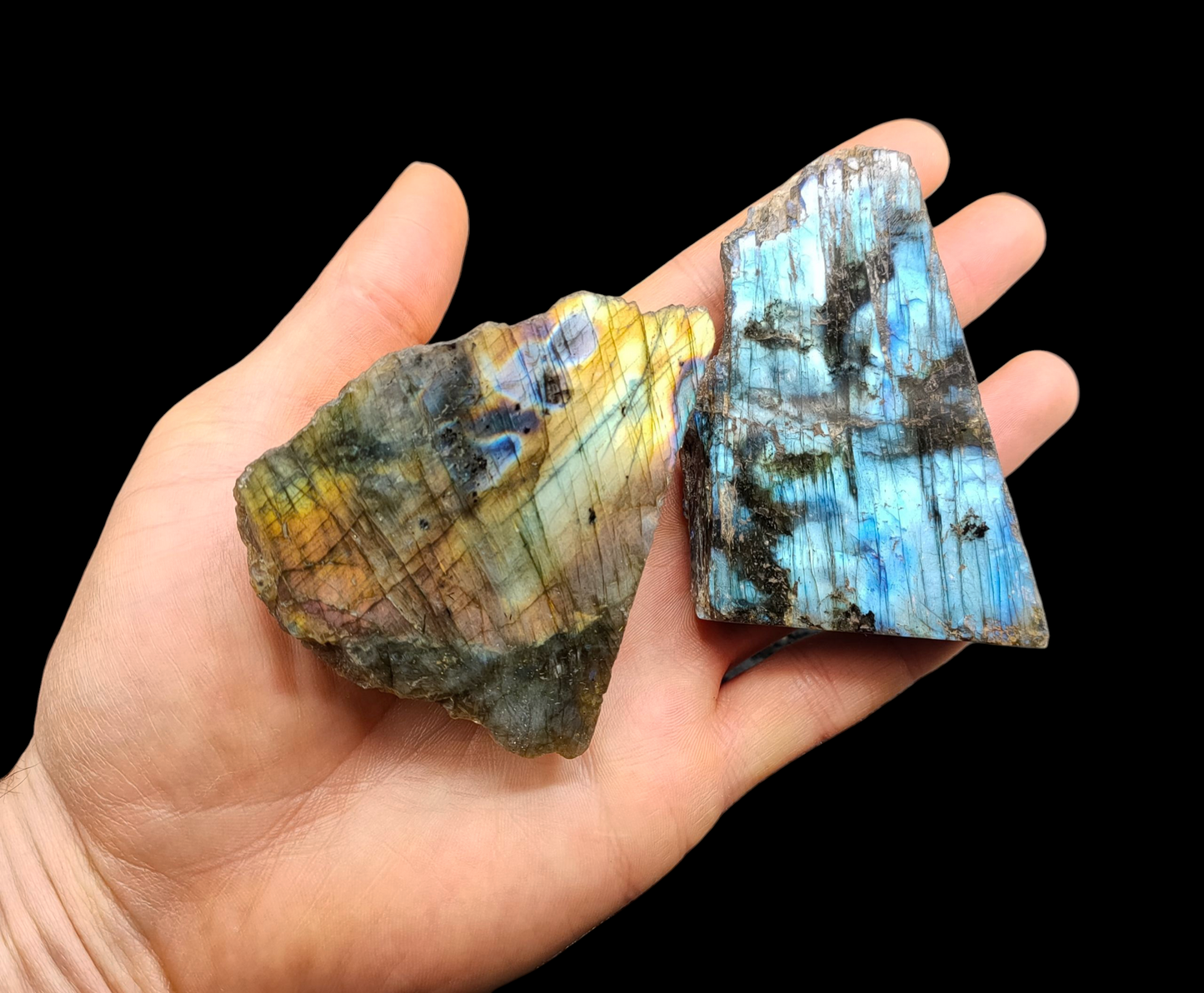 2KG Labradorite polished Slabs