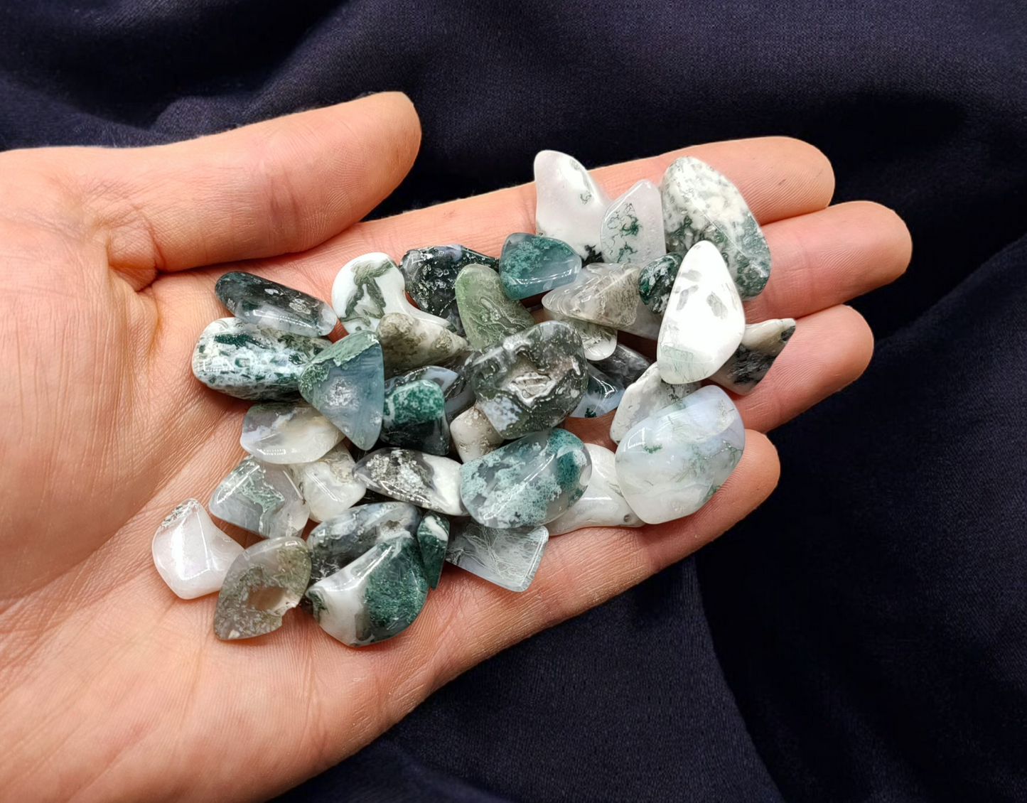1KG Moss Agate Chips
