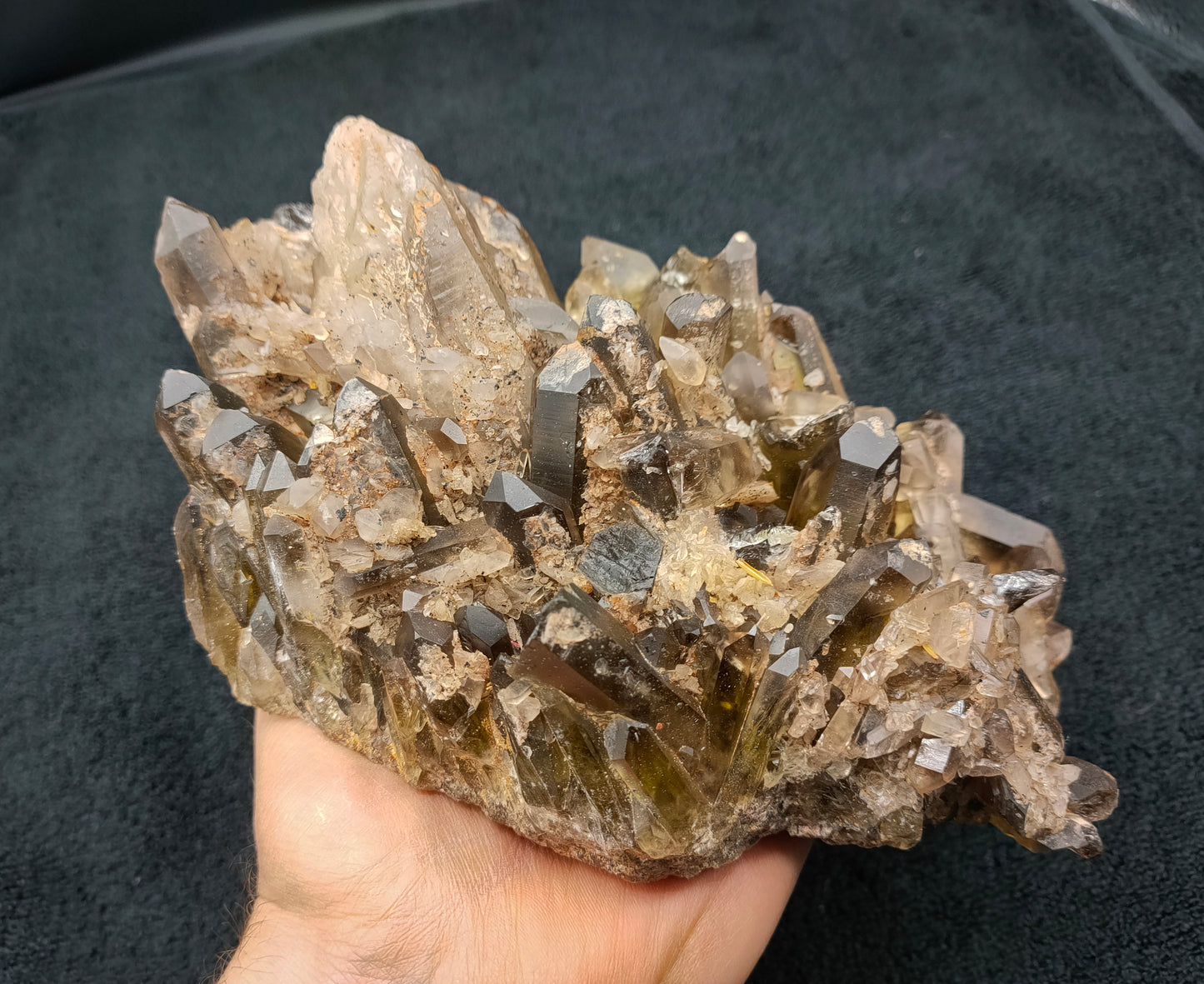 LARGE SMOKEY QUARTZ CLUSTER