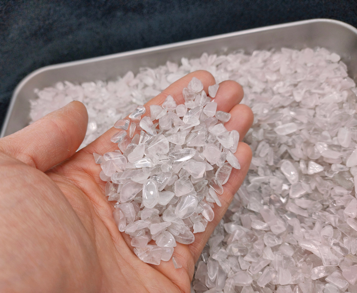 1KG small Rose Quartz Chips