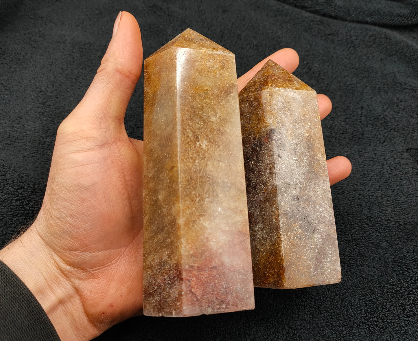 2KG Large Honey Quartz Towers
