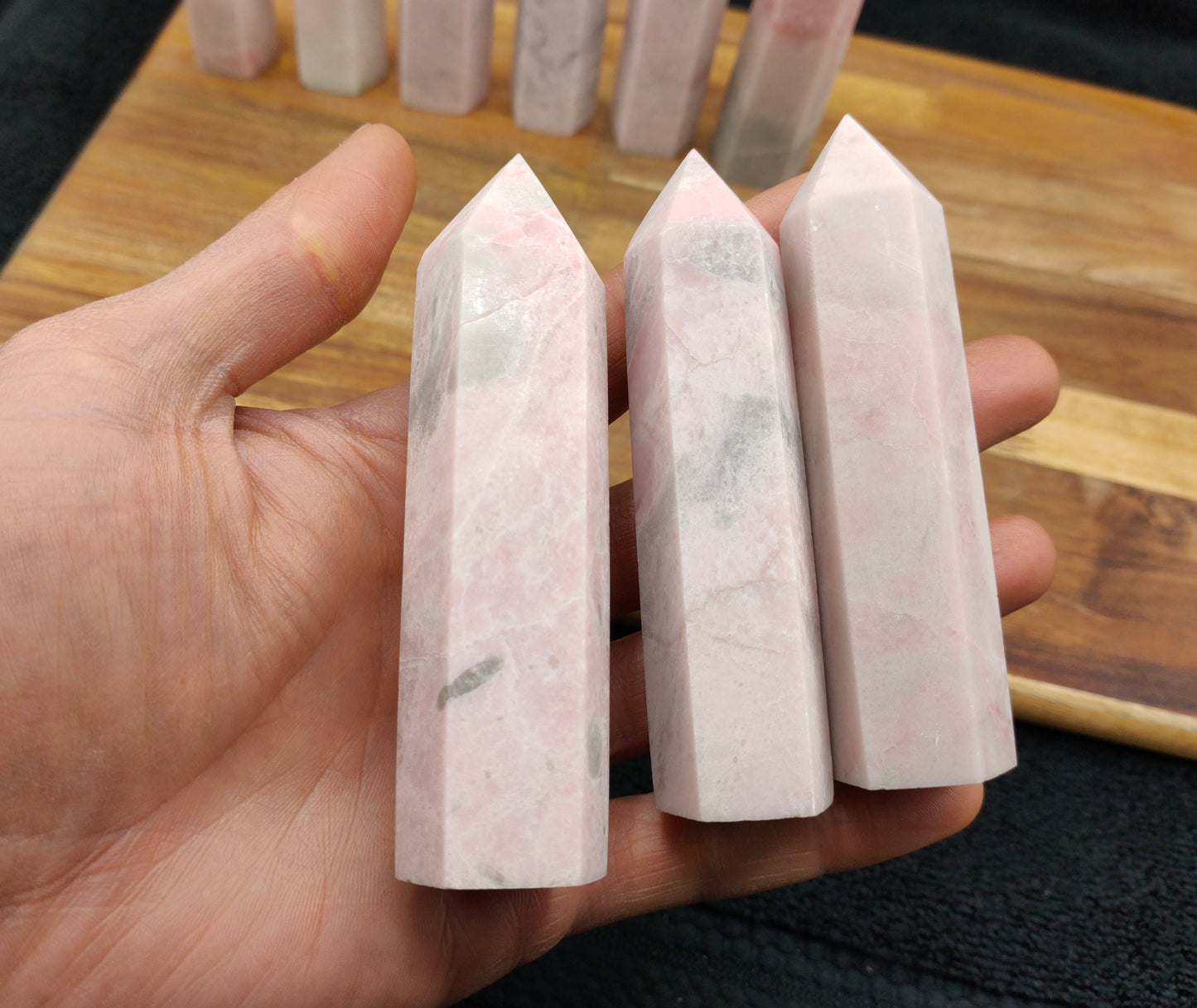 1KG Pink opal Towers