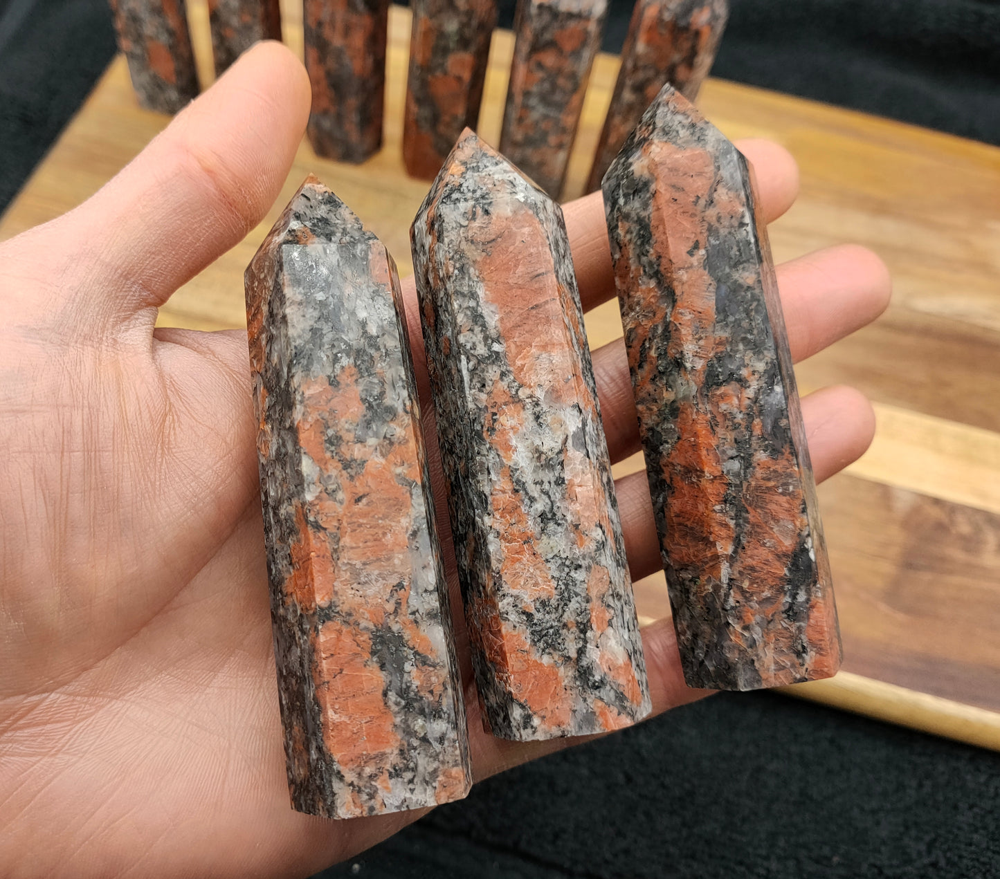 1KG Brecciated Jasper Towers