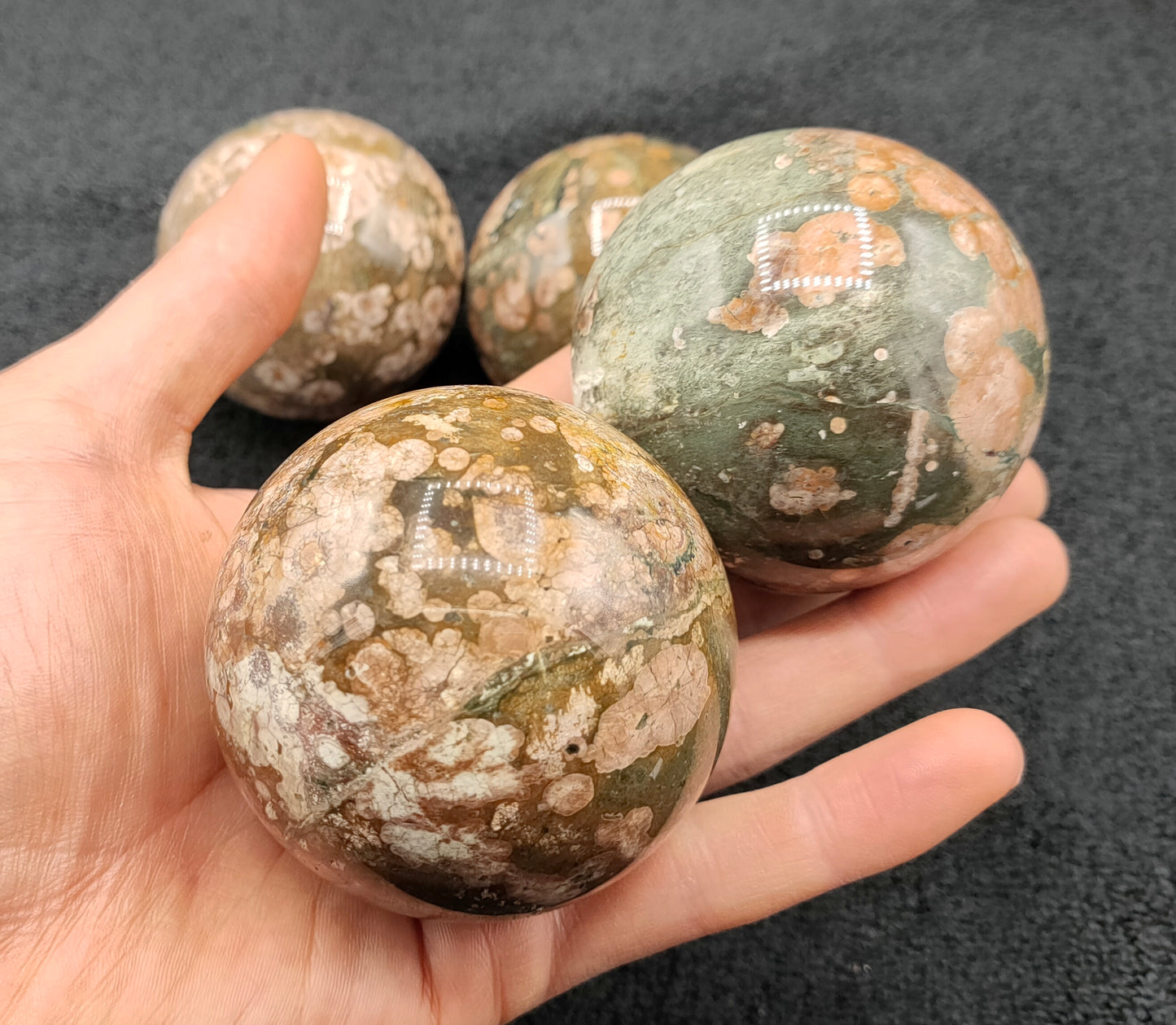 1.5KG Rainforest Jasper Spheres