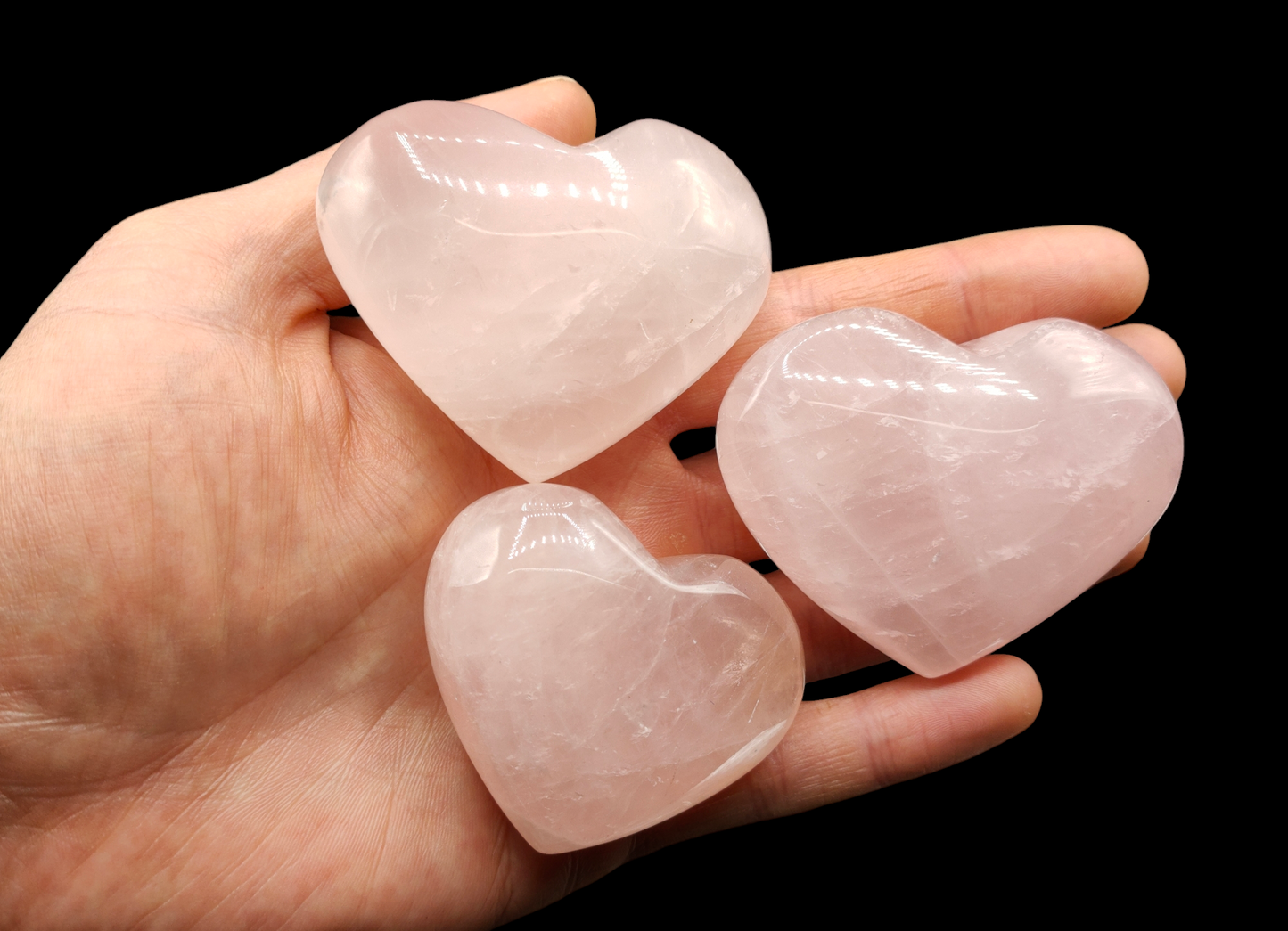 1KG Rose Quartz Hearts