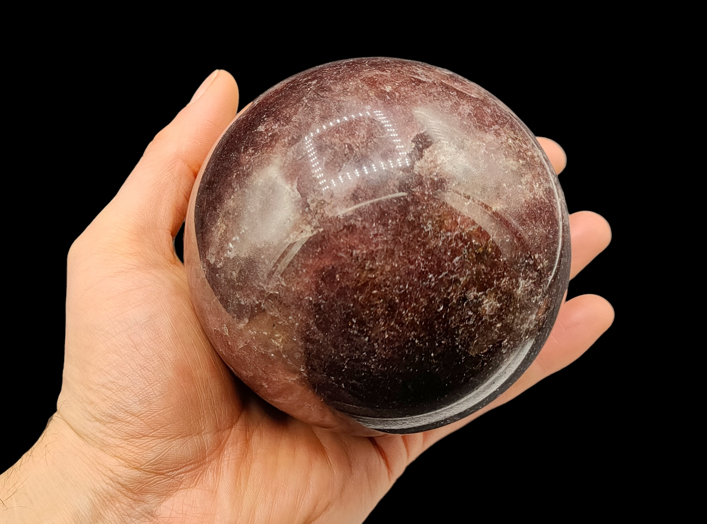 Large Red Strawberry Quartz Sphere 96mm