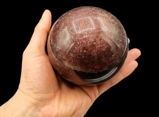 Large Red Strawberry Quartz Sphere 96mm