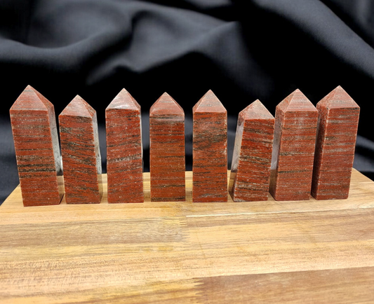 1KG Red Sesame Jasper Towers