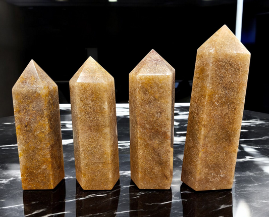 2KG Large Honey Quartz Towers