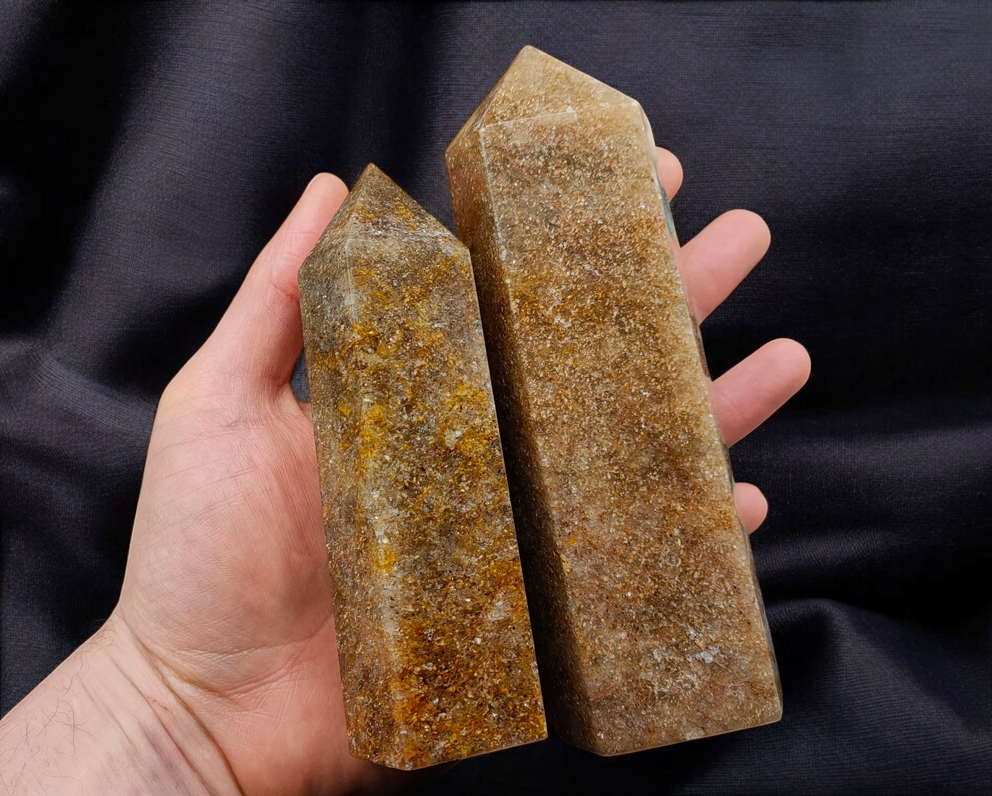 2KG Large Honey Quartz Towers