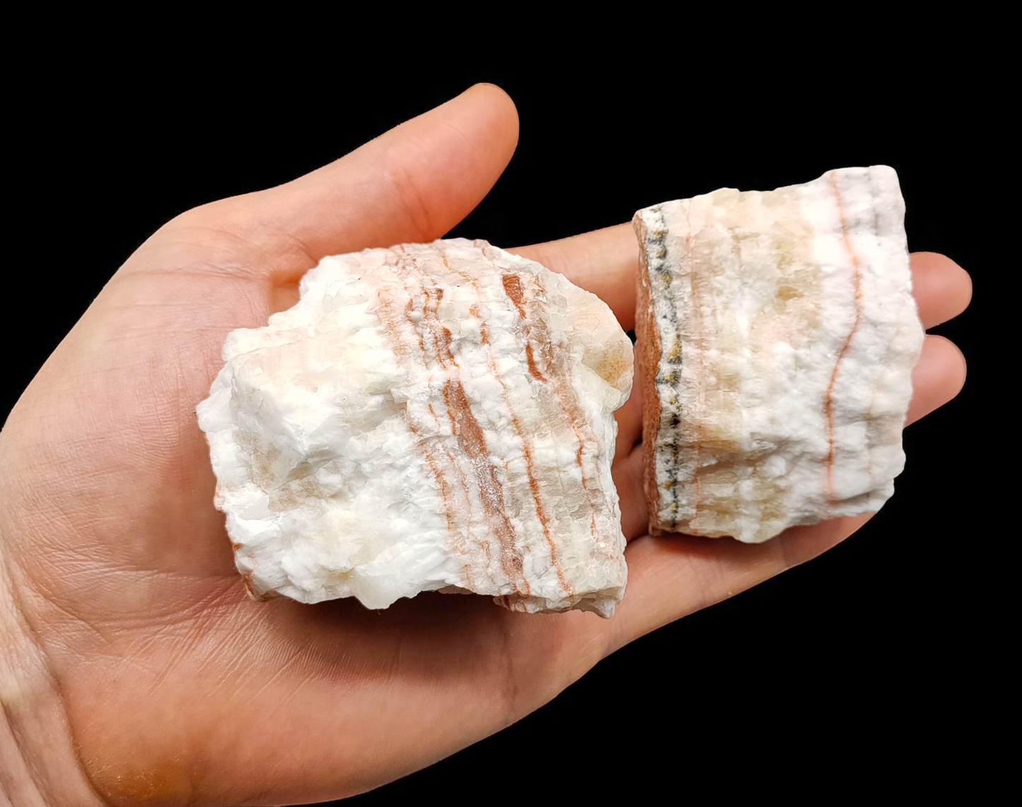 1KG Natural Raw Banded Calcite
