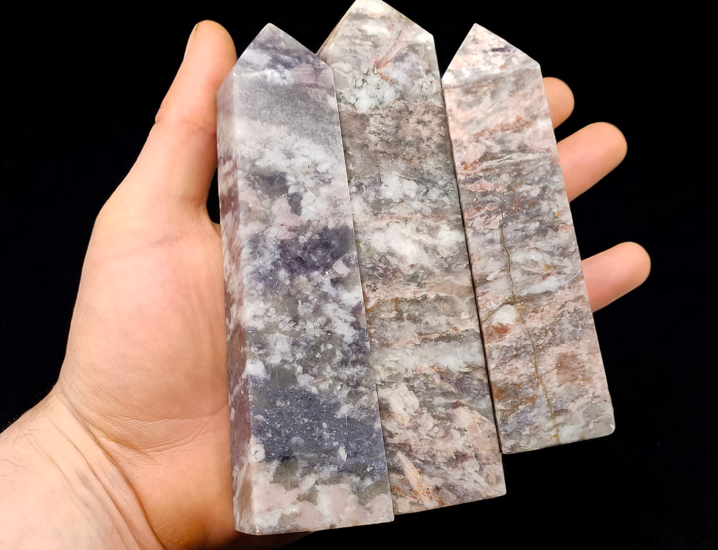 1KG Chunky Plum Blossom Tourmaline Towers