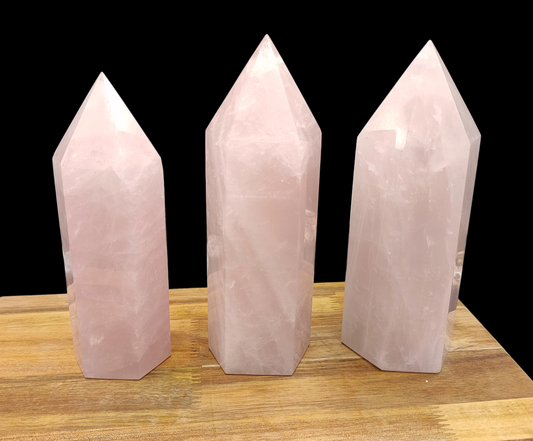 3KG Rose Quartz Towers