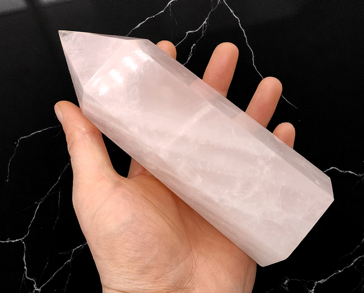 3KG Rose Quartz Towers