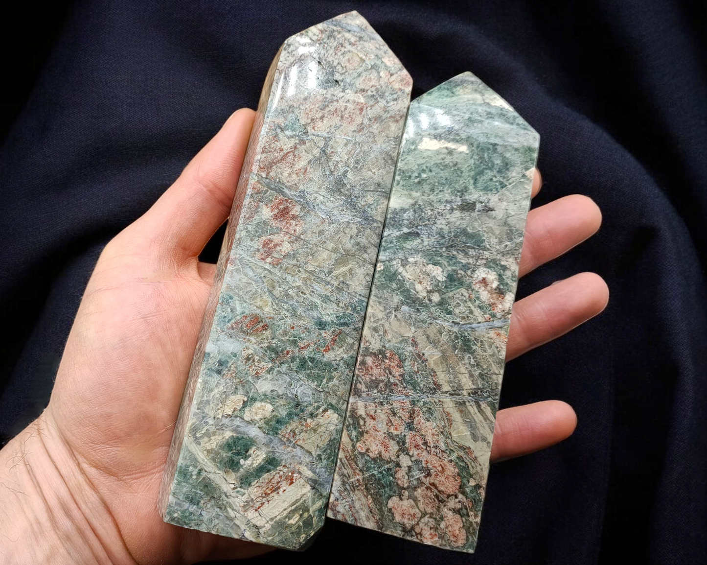 2KG Large Rainforest Jasper Towers
