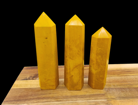 1KG Large Yellow Jasper Towers
