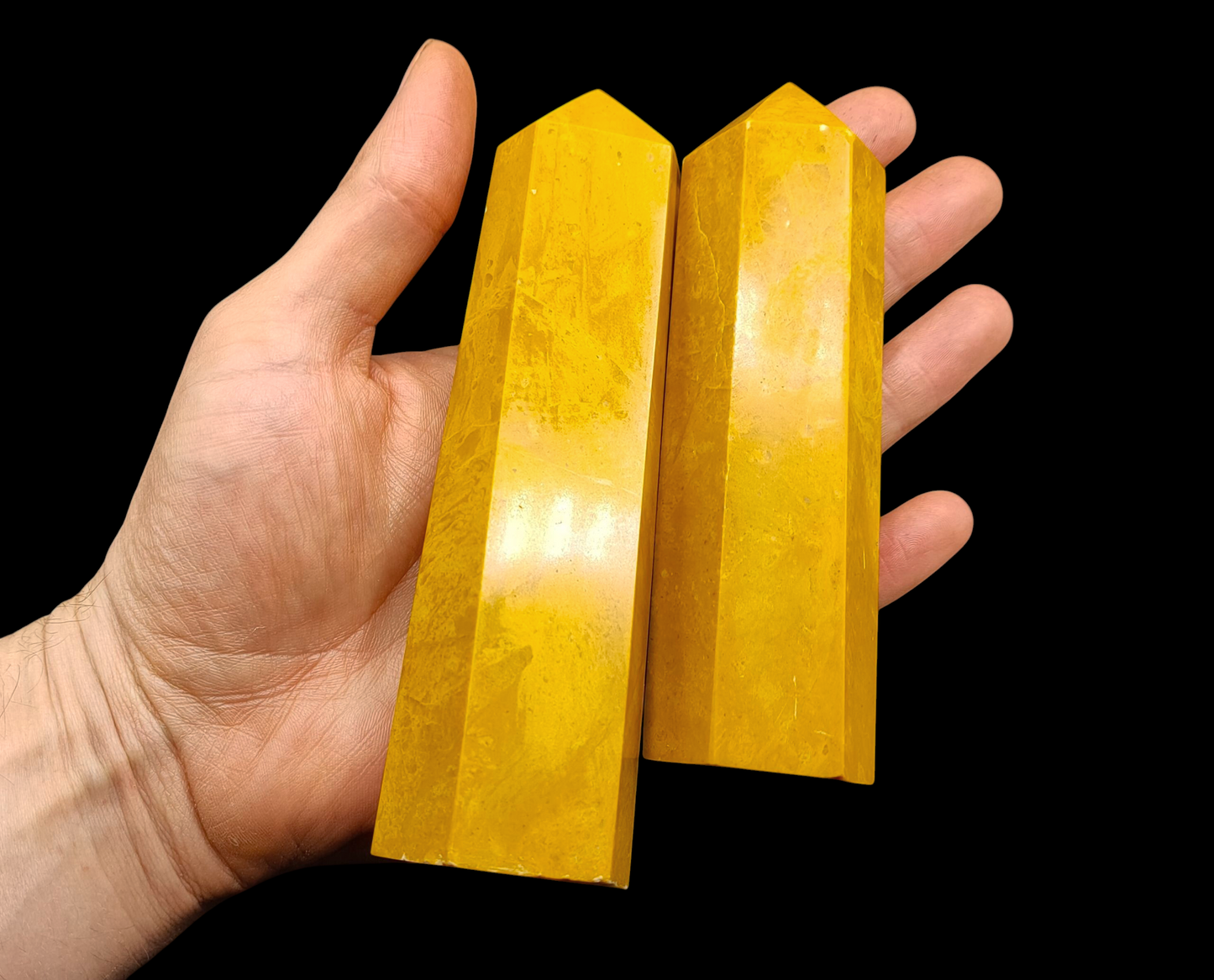 1KG Large Yellow Jasper Towers