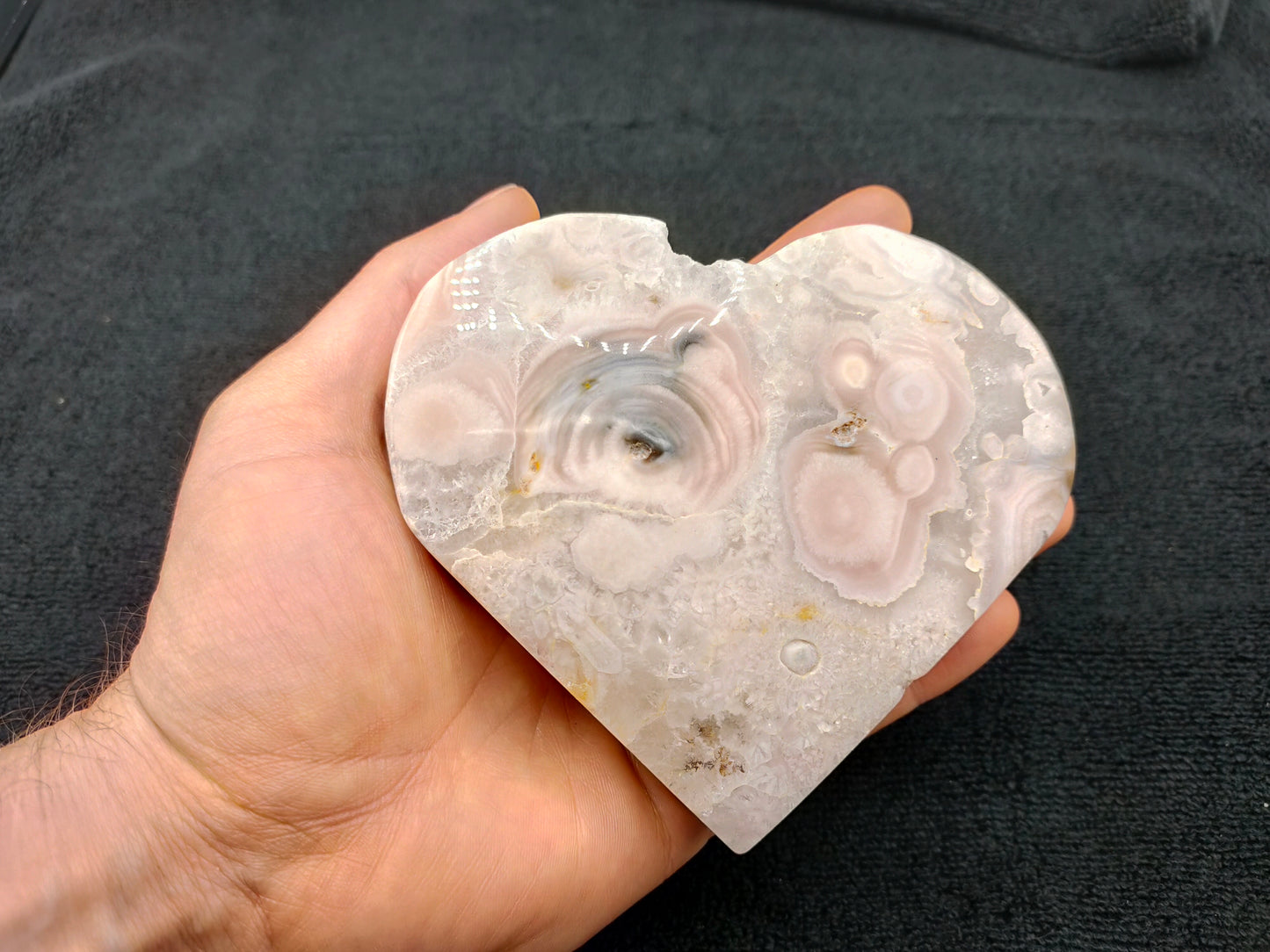 1KG Flower Agate Hearts