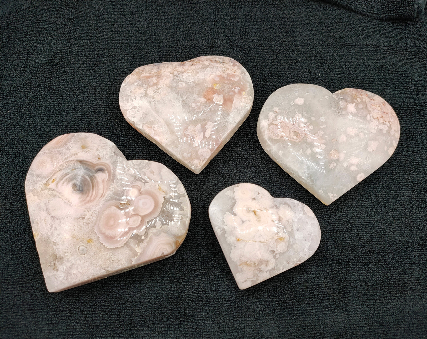 1KG Flower Agate Hearts