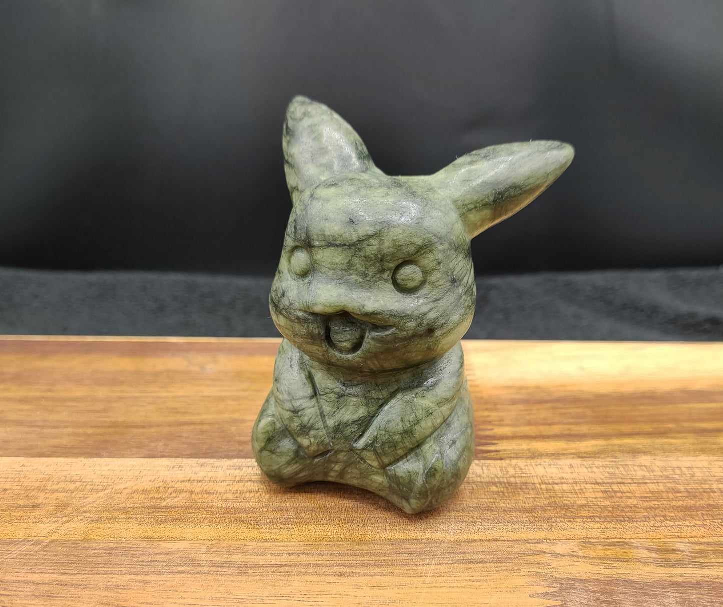 NEPHRITE JADE PIKACHU CARVING
