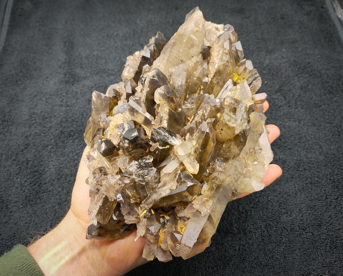 LARGE SMOKEY QUARTZ CLUSTER
