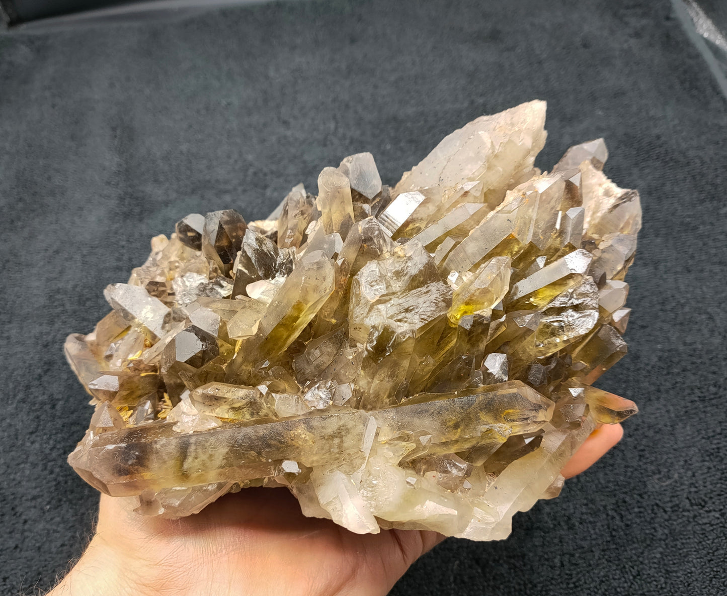 LARGE SMOKEY QUARTZ CLUSTER