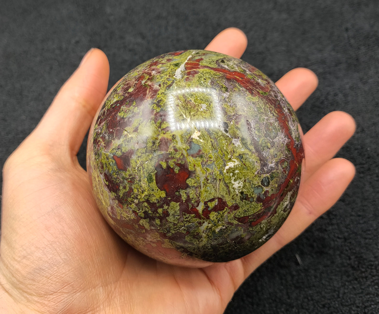 Large Dragon Bloodstone Sphere
