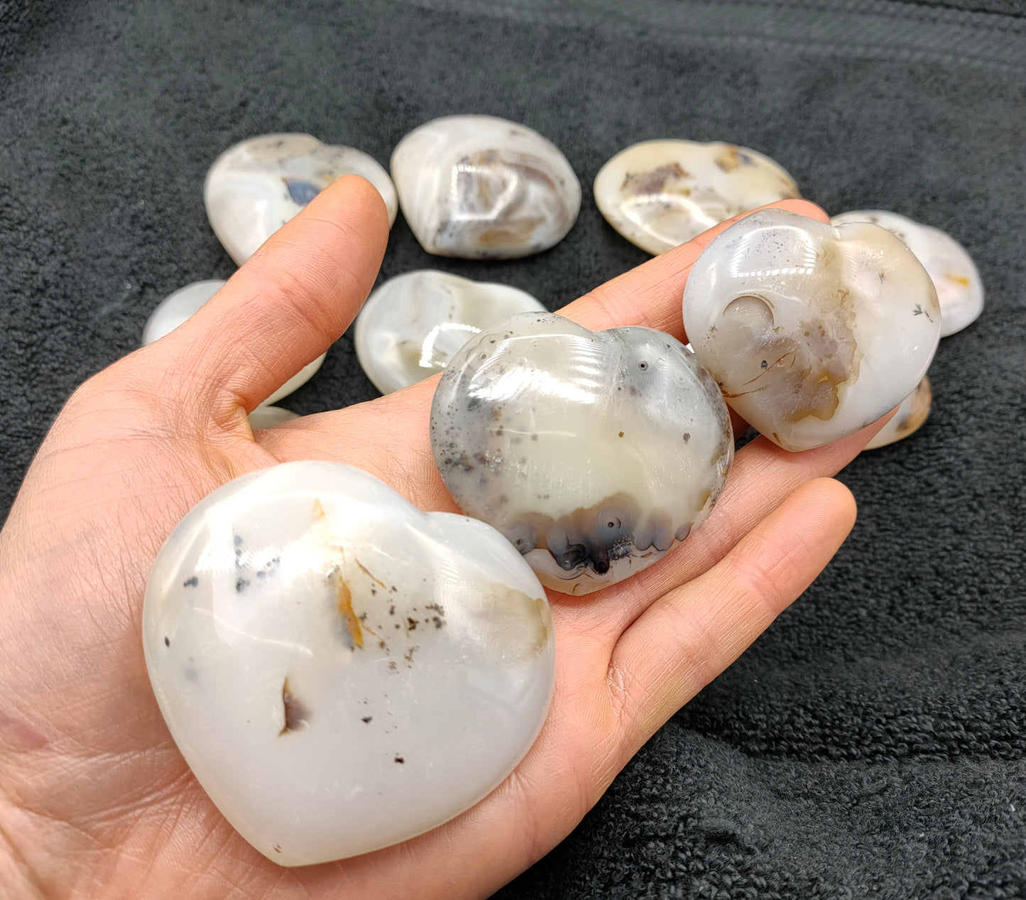 1KG Montana Agate Hearts