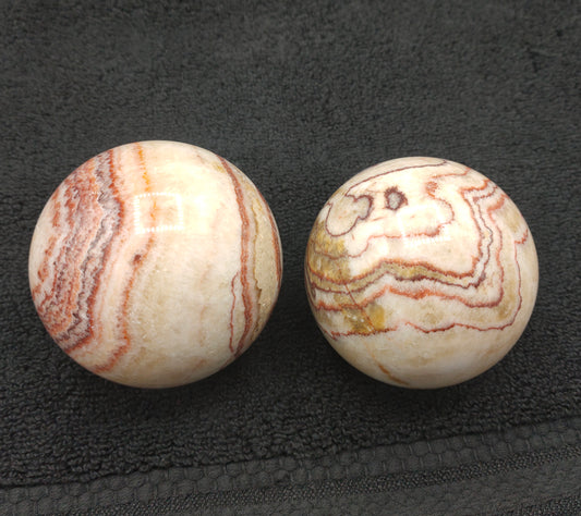 1KG Banded Calcite Sphere's