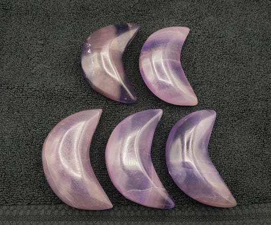 1KG Purple Fluorite Moon's