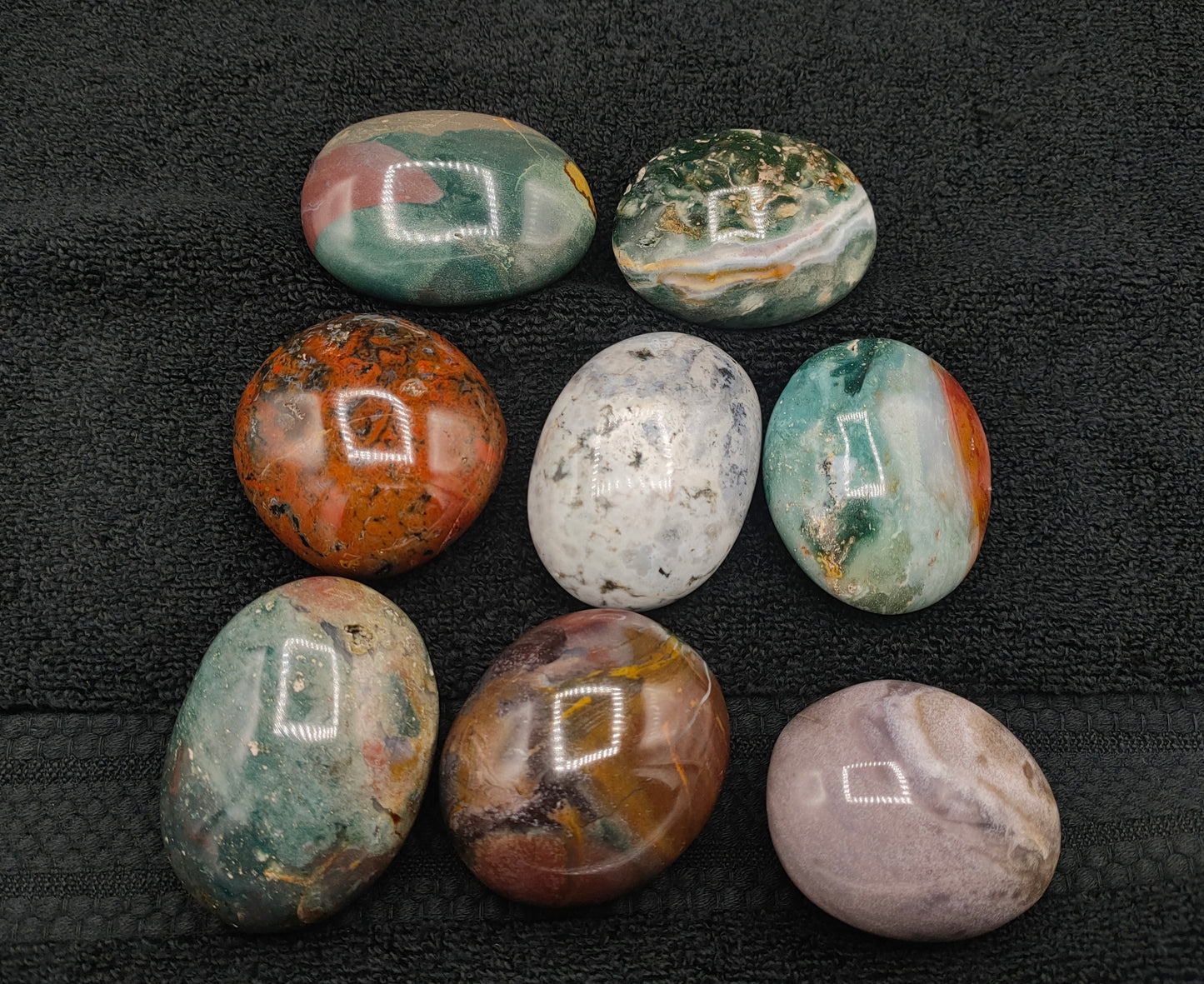 1KG Ocean Jasper Palm Stones