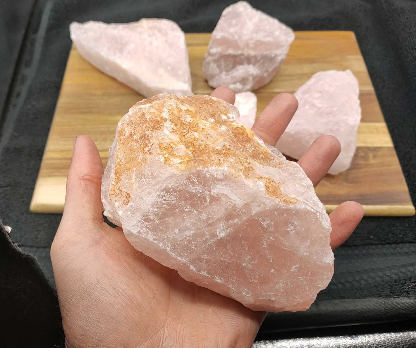 3KG Natural Rose Quartz Raw Stones