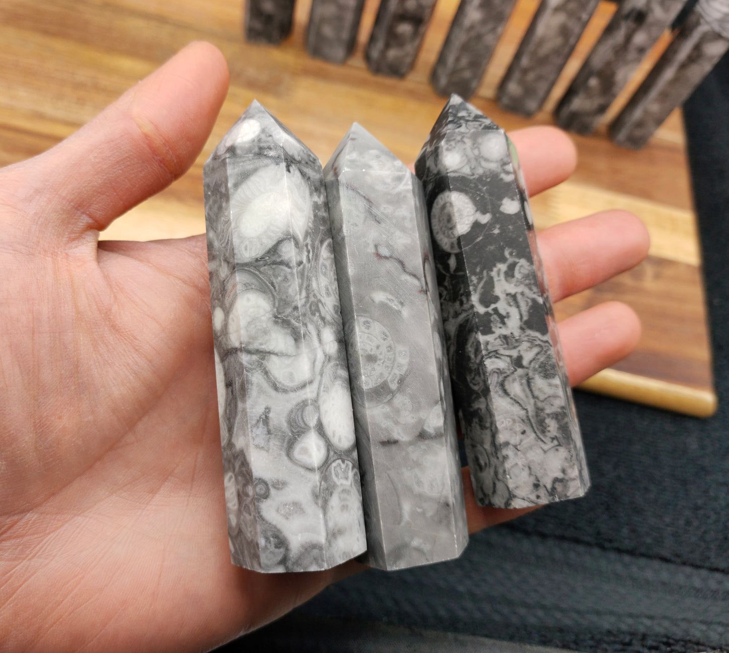 1KG Shell Jasper Towers