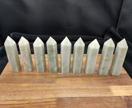1KG Pale Green Jadeite Towers